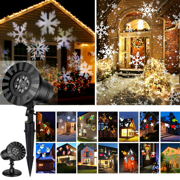 Christmas Laser Projector Lamp Waterproof Outdoor Decoration Light Wedding Party